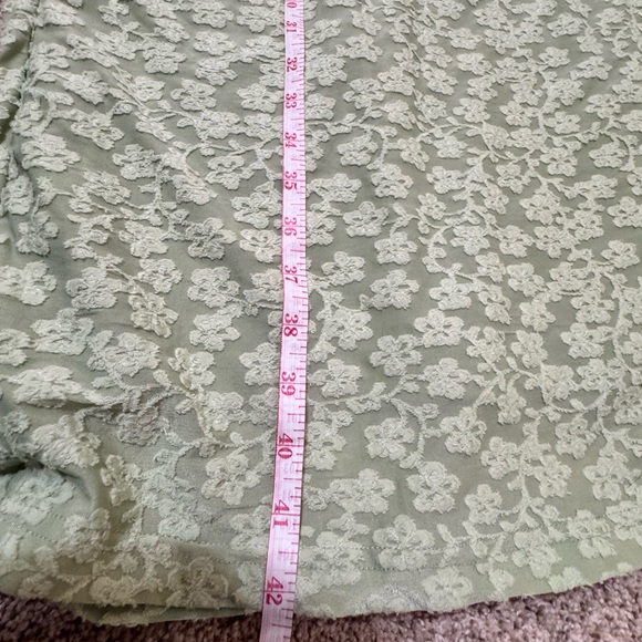 Zesica Cottagecore Mint Lace Strapless Midi Dress Size S Romantic Spring - Picture 5 of 9